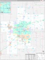 Oklahoma City Metro Area Wall Map